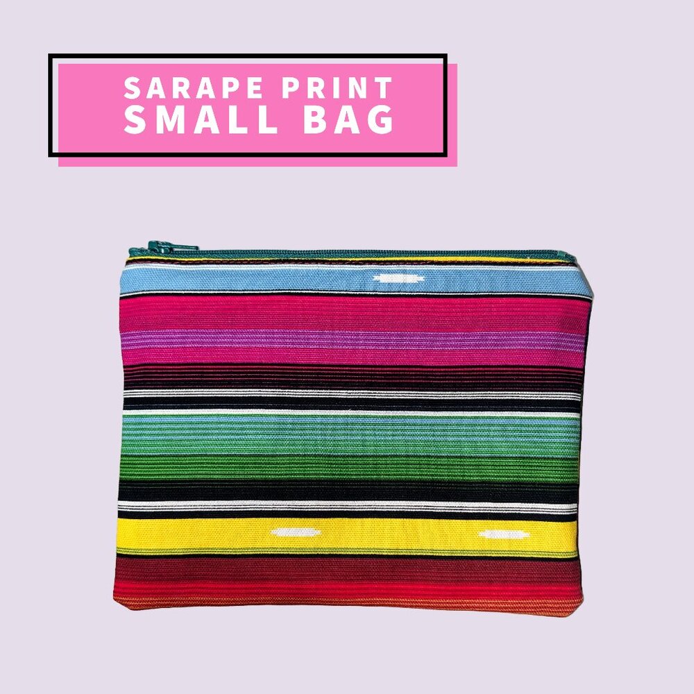Small Sarape Print Bag Hand Crafted